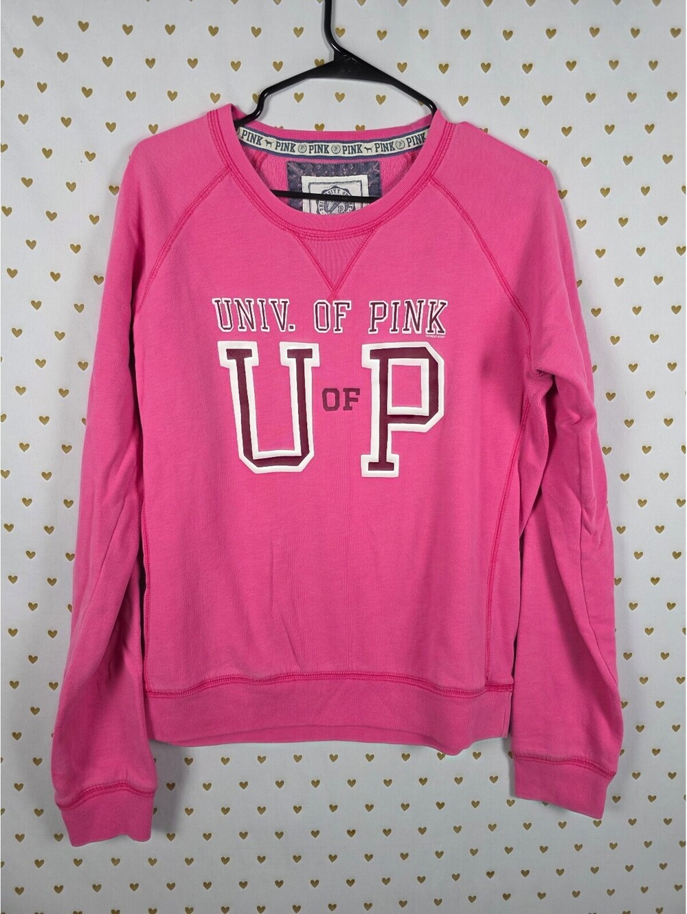 Victorias Secret Pink University Crew Sweater Y2k Large